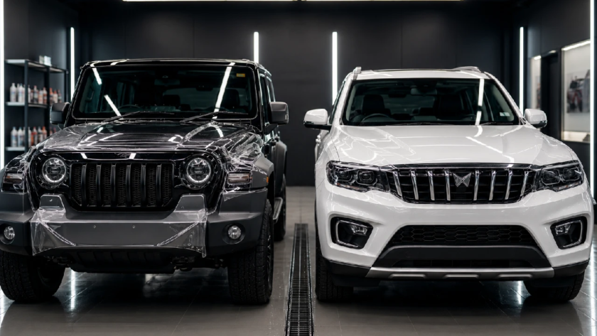 Image of PPF applied on 2 SUVs