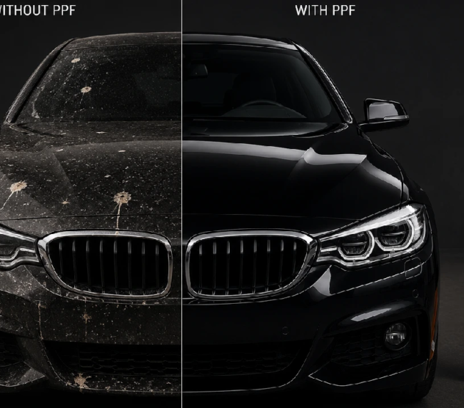 car-with-aegis-ppf-and-without-ppf