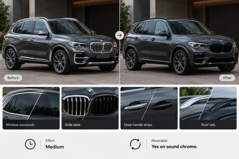 before and after of chrome delete