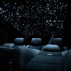 starlight headliner in car cabin